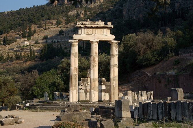 2-Day Delphi & Olympia Tour with Olive Oil & Honey Tasting - Olive oil, wine, and olives make a useful stop