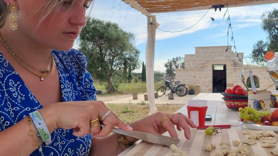 Brindisi: Cooking Class and Tasting in the Olive Grove - Learning the shell shape of orecchiette