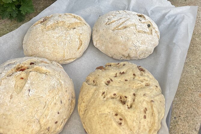 Chania Sourdough Bread Class - Olive Oil Tasting - Warm bread, ash-roasted potatoes, and local wine