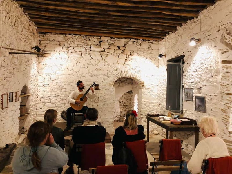 Classical guitar concert in a historic olive press - Inside the historic press