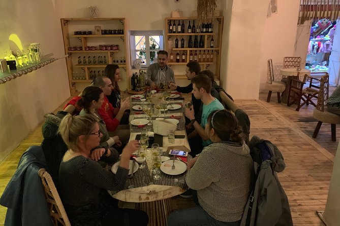 Extra virgin olive oil And Honey Tasting - Finding STOA beneath Fira’s main square