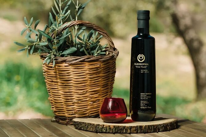 From Athens: Olive Oil Tasting, Olive Grove & Wine Experience - Walking among Manaki olive trees