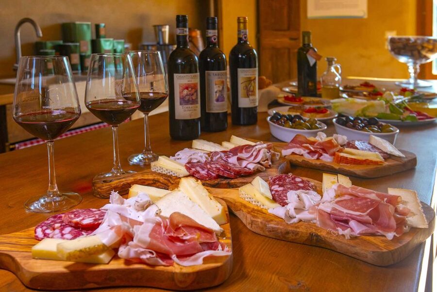 From Florence: Horseback Ride and Olive Oil and food tasting - A Tuscan table with wine and local products