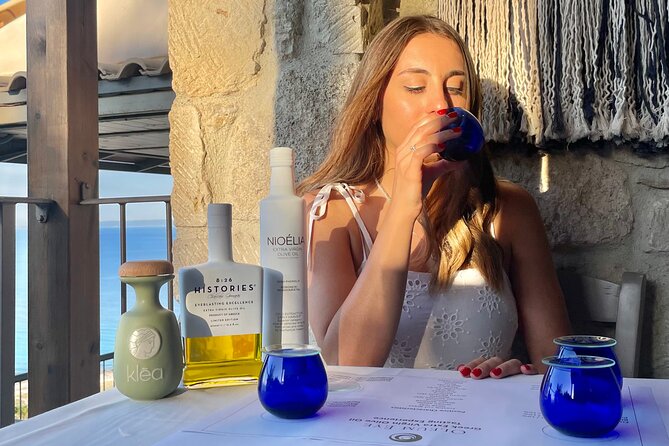 Greek Olive Oil Tasting Experience in Halkidiki - Four Greek olive oils, tasted side by side