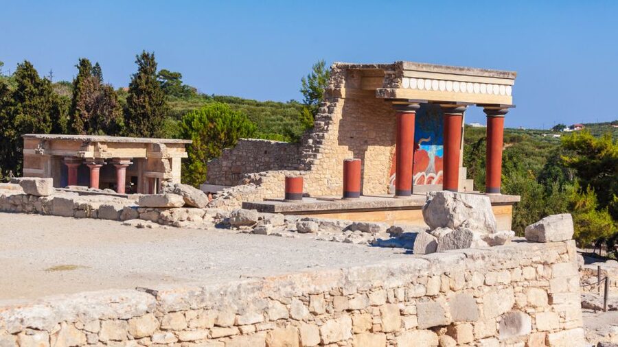 Lassithi, Zeus Cave, Olive Mill Farm & Knossos Combo Tour - Krasi gives you a quick taste of village Crete