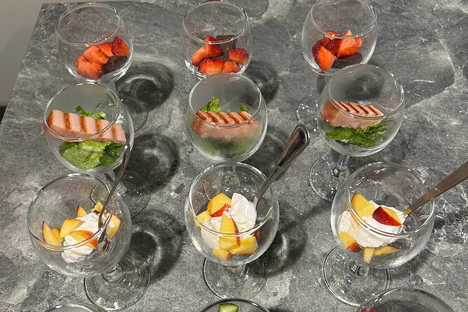 Olive Oil Food Pairing in Crete - The tasting begins with four premium olive oils