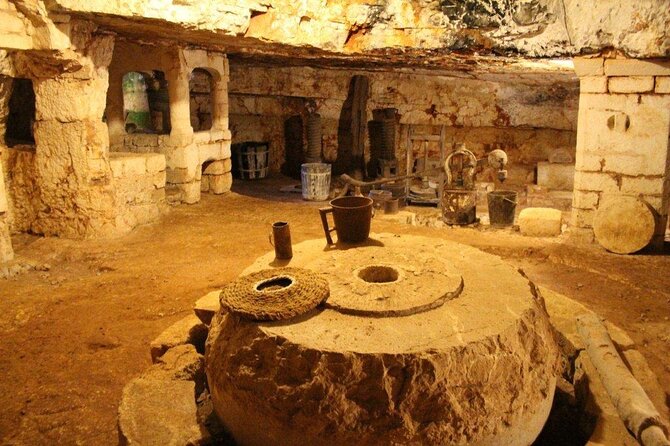 Ostuni : Tasting of Extra Virgin Olive Oil in Masseria - Inside the 16th-century underground oil mill