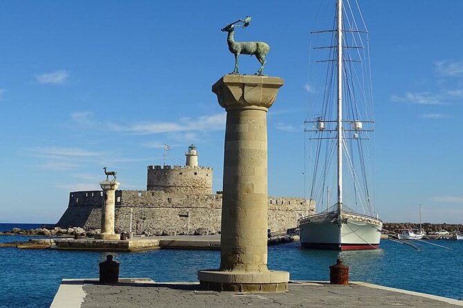 PRIVATE RHODES TOUR + Lunch Stop & WINE/OLIVE OIL Tasting - Mandraki Harbor and the Memory of the Colossus