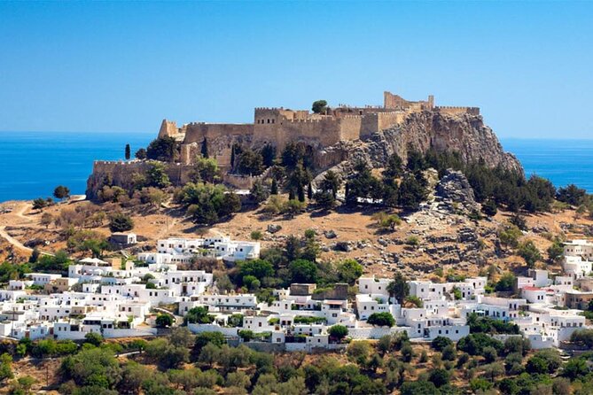 PRIVATE RHODES TOUR + Lunch Stop & WINE/OLIVE OIL Tasting - Lunch at Fish-Taverna Tsambikos