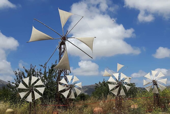 PRIVATE-Zeus Cave-Knossos-Olive oil Factory-Traditional Villages. - Lasithi Plateau and its working windmills