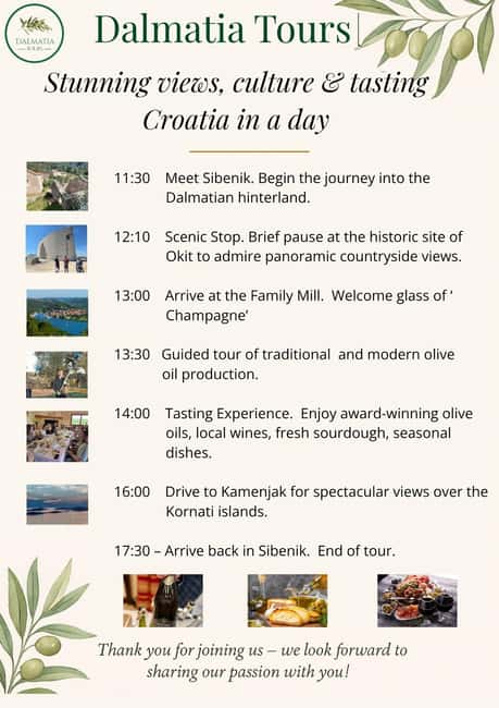 Šibenik: Croatia in a Day, Vistas, History, Olive Oil, Wine - Why this Šibenik countryside trip is worth your afternoon