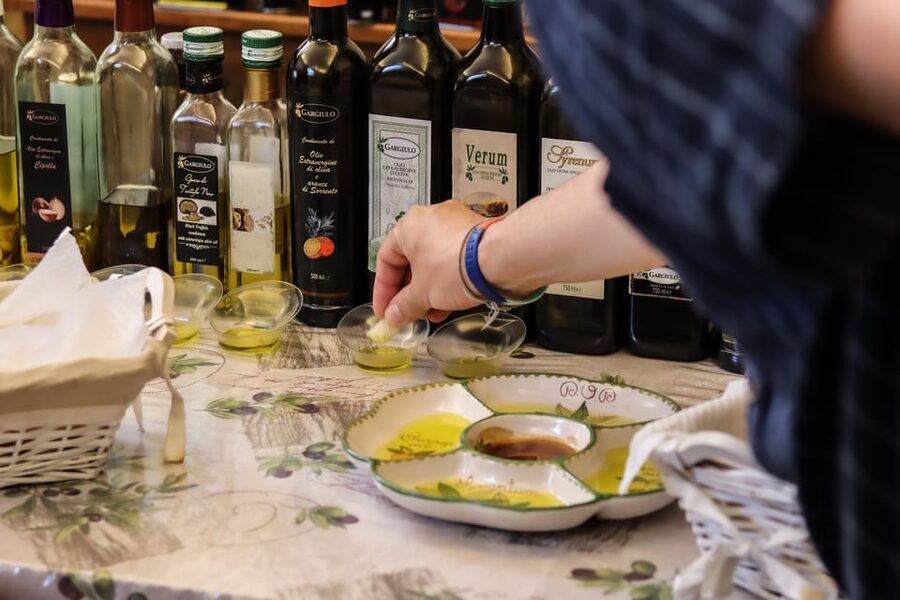 Sorrento: Guided Olive Mill Visit with Tastings - Balsamic glaze, honey, and marmalade round out the table