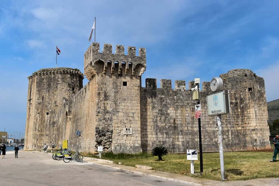Split: Blue Line Sightseeing to Trogir, Klis & Olive Museum - Klis Fortress above Split