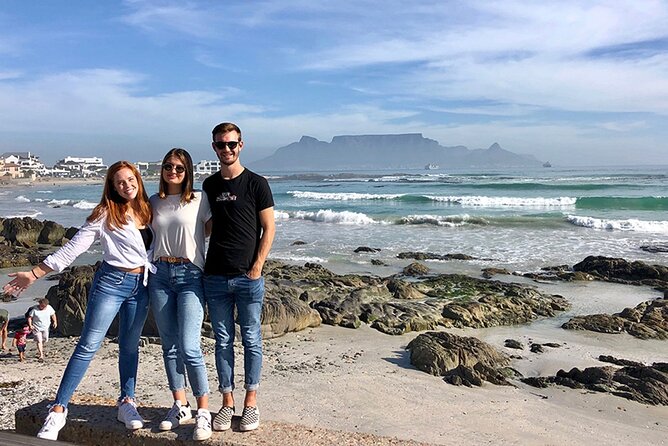 Wildlife Safari, Olive, Beer/Wine Tasting Day Tour from Cape Town - Bloubergstrand and the Table Mountain view
