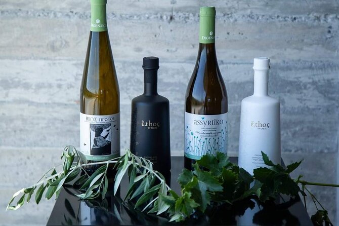 Wine Raki Olive Oil Tasting and Pottery - Private Tour - Alagni and the winery: five wines with Cretan cheese